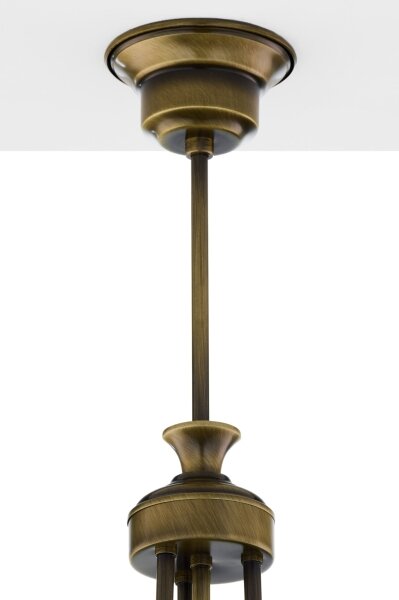 Jupiter 2134 - Luster na tyči CARMEN 1xE27/15W/230V bronz/patina