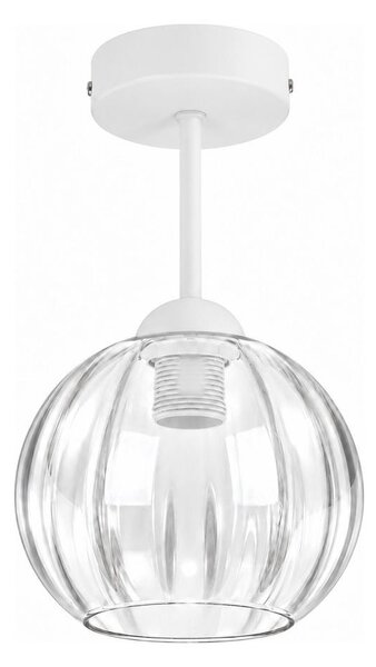 BRILAGI - LED Prisadený luster RETRO GLASS 1xE27/60W/230V priemer 18 cm biela/číra