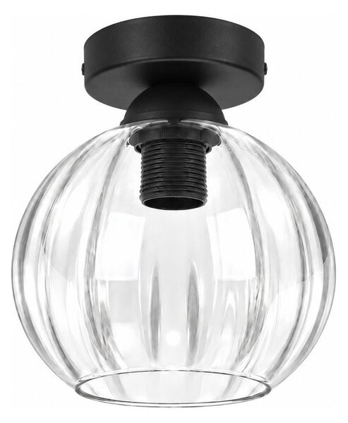 BRILAGI - LED Stropné svietidlo RETRO GLASS 1xE27/60W/230V pr. 18 cm čierna/číra