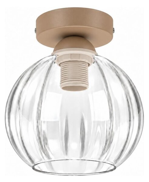 BRILAGI - LED Stropné svietidlo RETRO GLASS 1xE27/60W/230V pr. 18 cm béžová/číra