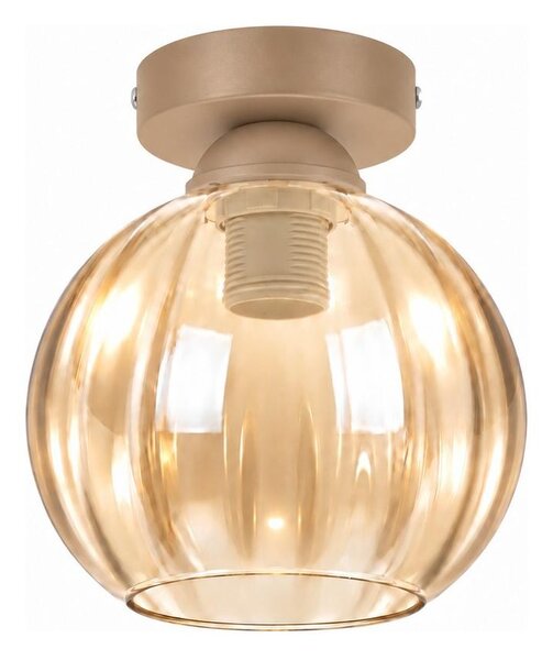 BRILAGI -LED Stropné svietidlo R GLASS 1xE27/60W/230V priemer 18 cm béžová/dymová béžová