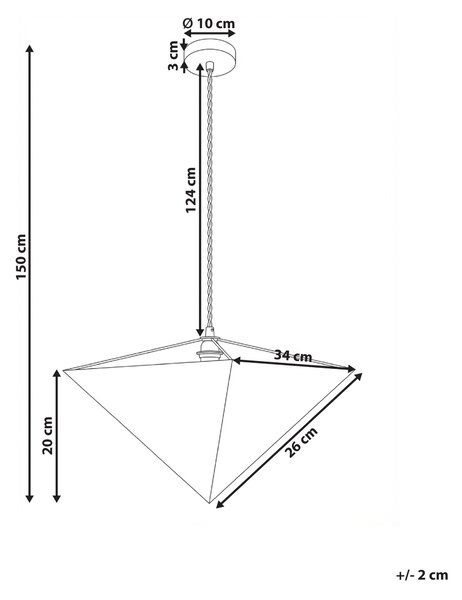 Závesná lampa béžové látkové tienidlo moderný štýl osvetlenie do obývačky a spálne
