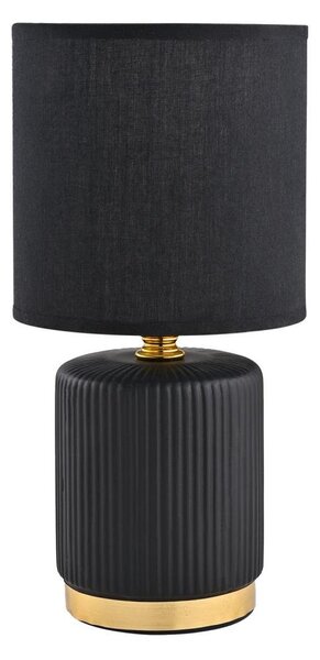 Zuma Line HS8720-BL - Stolná lampa 1xE14/40W/230V čierna/zlatá
