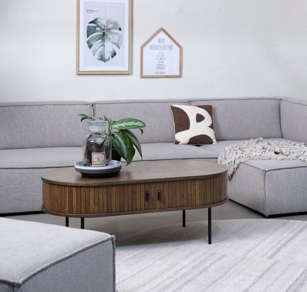 Konferenčný stolík v dekore duba v prírodnej farbe 60x120 cm Nola – Unique Furniture