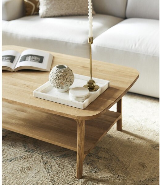 Konferenčný stolík z dubového dreva v prírodnej farbe 60x100 cm Twig – The Beds