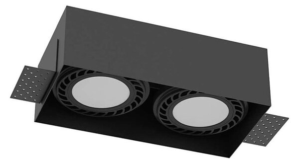 Brosline 3270 - Podhľadové svietidlo CAGE 2xGU10/18W/230V čierne