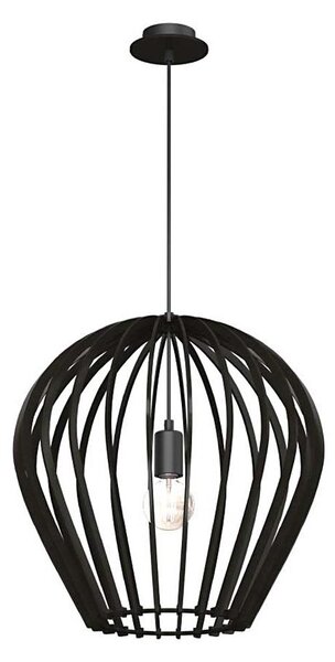 Amplex 5019 - Luster na lanku BALA 1xE27/20W/230V čierna