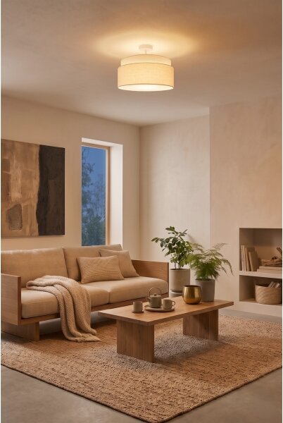 Brilagi - Prisadený luster PADOVA 1xE27/60W/230V pr. 40 cm krémová