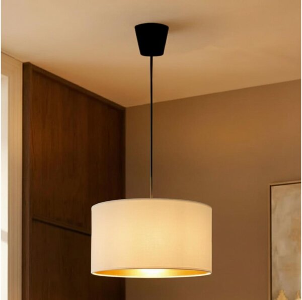 Brilagi - Závesné svietidlo na lanku VELVET 1xE27/60W/230V pr. 40 cm krémová/zlatá