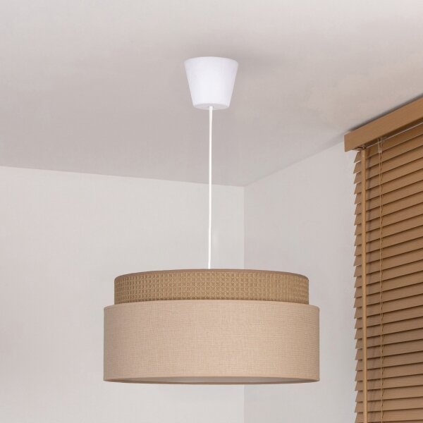 Brilagi - Závesný luster PADOVA na lanku 1xE27/60W/230V pr. 40 cm béžový