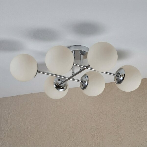 Brilagi - Prisadený luster MALONY 6xE14/20W/230V lesklý chróm