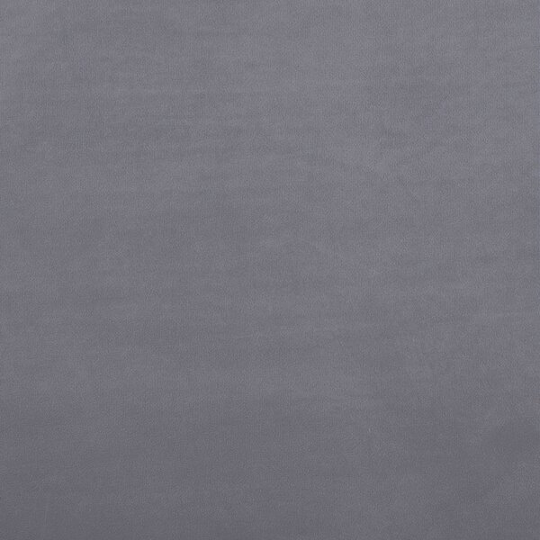 Posteľ sivá čalúnená zamatová 180 x 200 cm čalúnené čelo zlaté nohy lamelový rošt minimalistický dizajn
