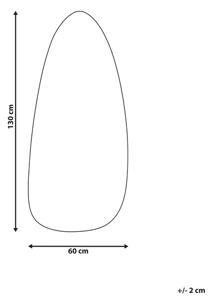 Nástenné závesné kúpeľňové LED zrkadlo 60 x 130 cm s osvetlením moderná kúpeľňa