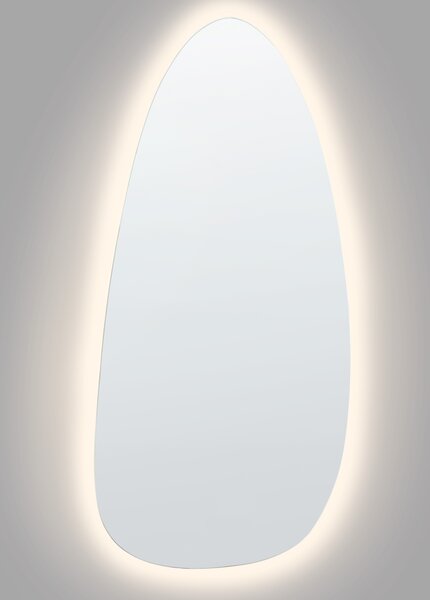 Nástenné závesné kúpeľňové LED zrkadlo 60 x 130 cm s osvetlením moderná kúpeľňa