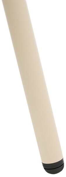 Sada 2 záhradných konferenčných stolíkov béžová oceľ 50 x 50 x 40/60 x 60 x 45 cm práškovo lakované odolné moderný štýl