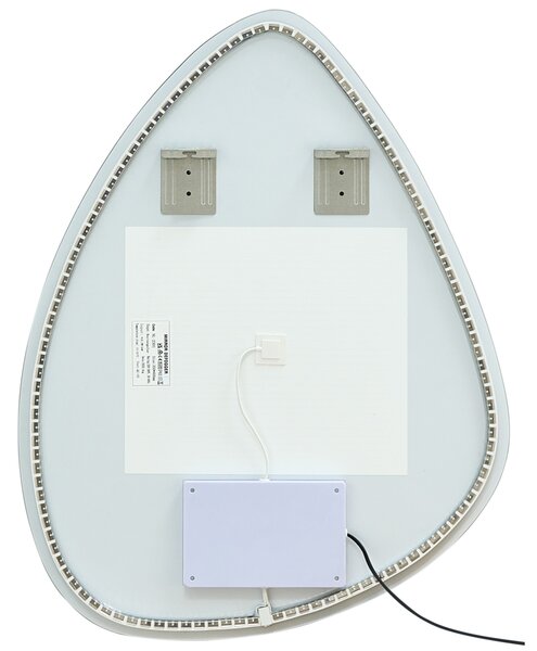 Nástenné závesné kúpeľňové LED zrkadlo 70 x 90 cm s osvetlením moderná kúpeľňa