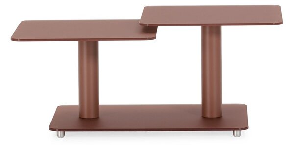Terakotový sklenený konferenčný stolík 54x115 cm Elvi – Marckeric