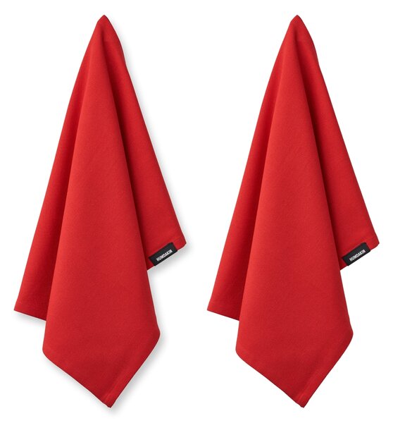 Utierka z organickej bavlny Rushing Red – set 2 ks