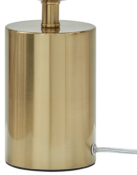 Stolná lampa mosadzný kovový podstavec strieborné sklenené tienidlo moderný glamour dizajn osvetlenie do obývacej izby