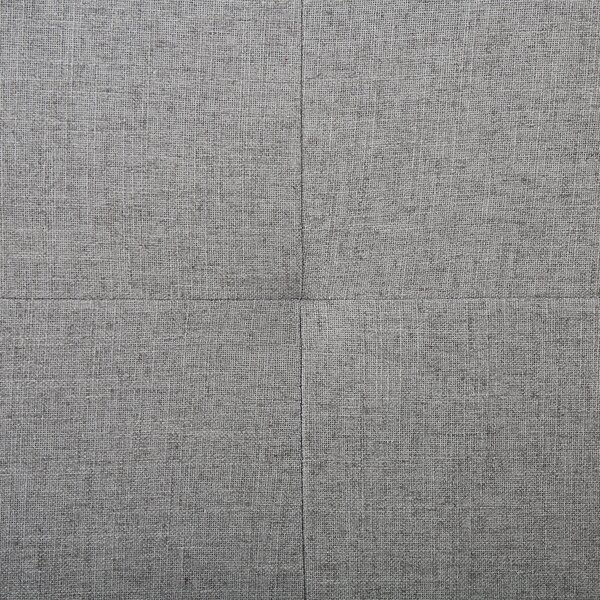 Posteľ sivé látkové čalúnenie 160 x 200 cm s úložným priestorom čalúnený rám vysoké čelo moderný dizajn