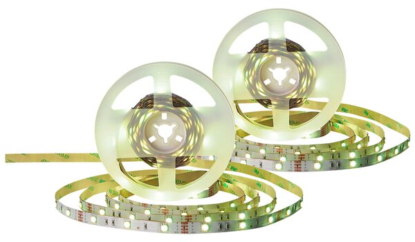 Sada 2 LED pásikov viacfarebná 16 farieb RGB 5 m s diaľkovým ovládaním led osvetlenie KIKORI
