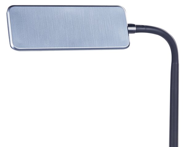 LED stolová lampa čierna syntetický materiál kancelárska lampa s nastaviteľným ramenom a stmievačom