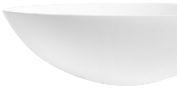 Umývadlo na dosku biele solid surface oválne s tenkým okrajom moderná kúpeľňová umývadlová misa