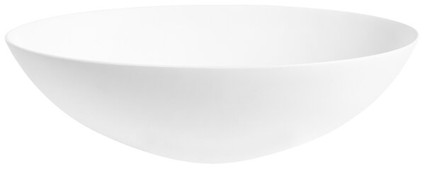 Umývadlo na dosku biele solid surface oválne s tenkým okrajom moderná kúpeľňová umývadlová misa