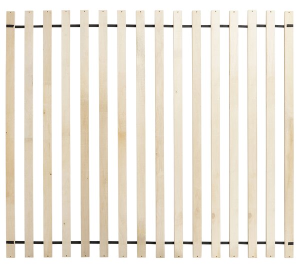 Posteľ krémová biela látkové čalúnenie 160 x 200 cm s roštom hrubé čalúnené čelo retro tradičný štýl