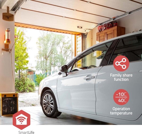 Nedis ZBGDN10RD - Inteligentný spínač garážových vrát SmartLife Zigbee Tuya