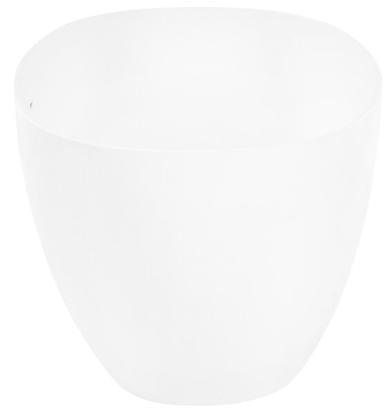Voľne stojaca vaňa biela solid surface 170 cm oválna s tenkým okrajom moderná kúpeľňa