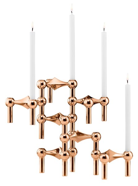 Designový svietnik STOFF Nagel Rose Gold