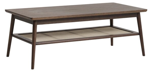 Hnedý konferenčný stolík s doskou v dubovom dekore 60x120 cm Barrali – Unique Furniture