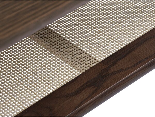 Hnedý konferenčný stolík s doskou v dubovom dekore 60x120 cm Barrali – Unique Furniture