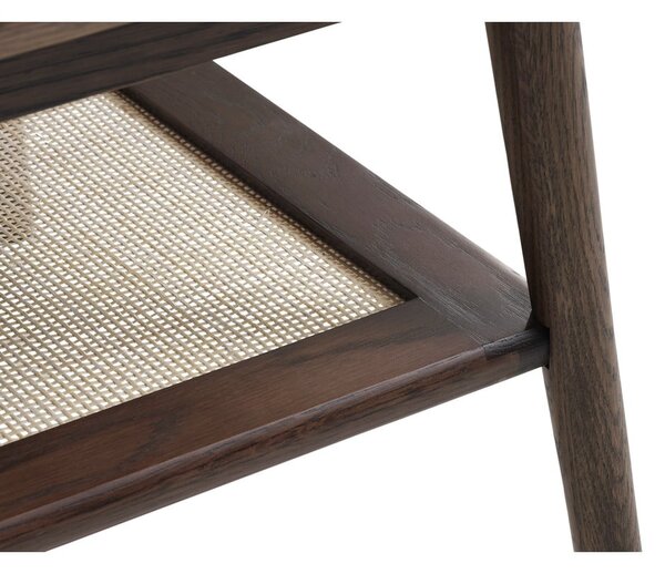 Hnedý konferenčný stolík s doskou v dubovom dekore 60x120 cm Barrali – Unique Furniture