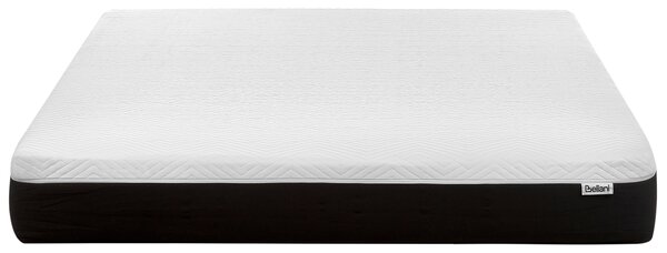 Latexový penový matrac stredne tvrdý biely a čierny 160 x 200 cm snímateľný polyesterový poťah so zipsom