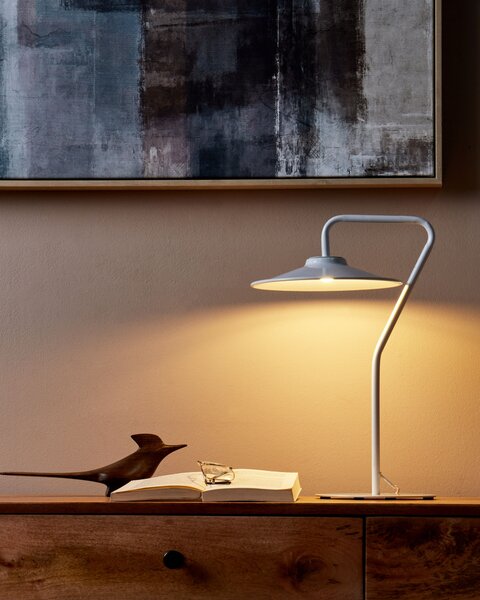 Stolná LED lampa biela 41 cm teplé svetlo obývacia izba spálňa kancelária pracovňa moderné osvetlenie