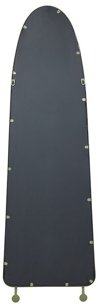 Nástenné zrkadlo zelené železo sklo 45 x 146 cm oválne závesné dekorácie moderný minimalistický štýl obývačka spálňa predsieň