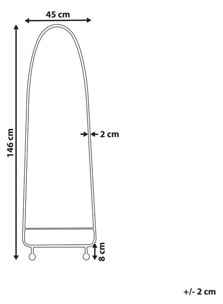 Nástenné zrkadlo zelené železo sklo 45 x 146 cm oválne závesné dekorácie moderný minimalistický štýl obývačka spálňa predsieň