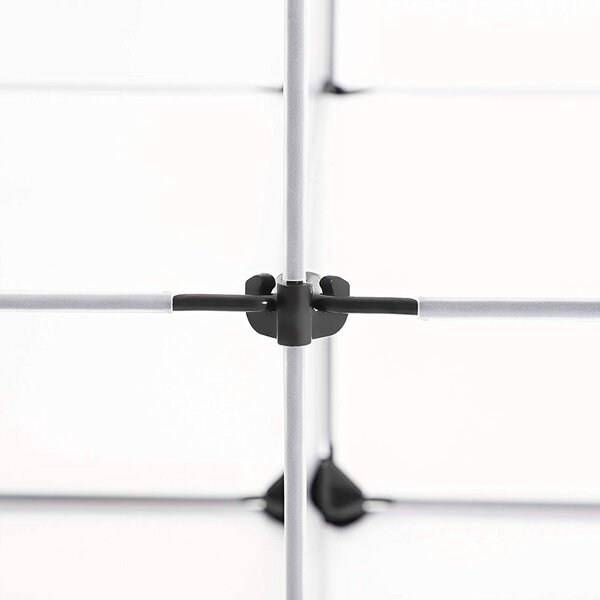 SONGMICS Plastová variabilná polica 9 boxov 123 x 93 x 31 cm