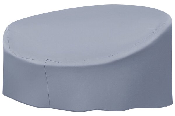 Ochranná plachta na záhradný nábytok sivá PVC polyester 165 x 140 x 75 cm kryt proti dažďu