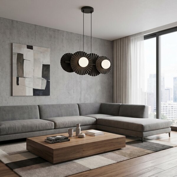 Závesný luster UMBRA 4xG9/8W/230V čierny