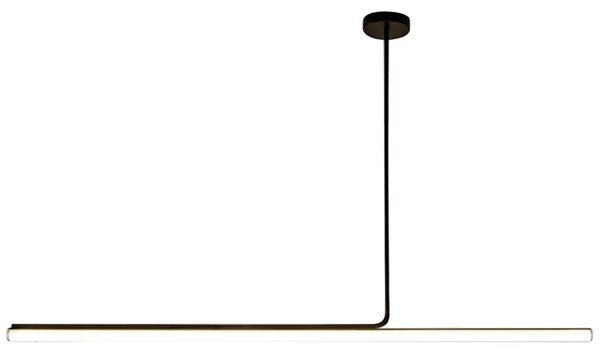 Toolight Moderné dizajnové osvetlenie LED APP1660-CP Black 140cm
