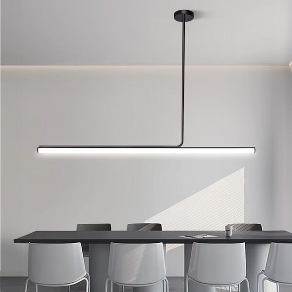 Toolight Moderné dizajnové osvetlenie LED APP1660-CP Black 140cm