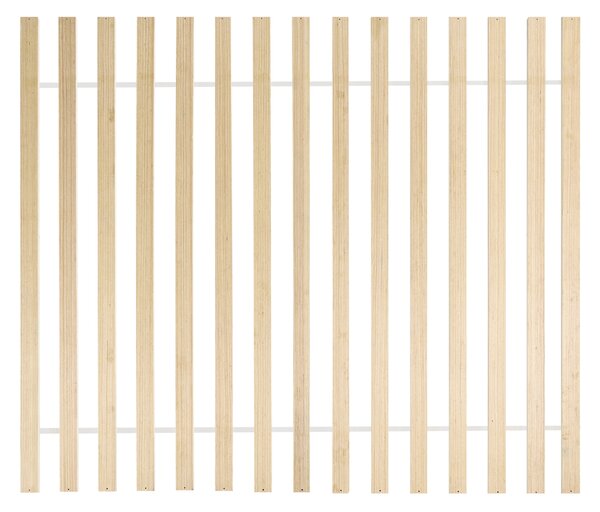 Rám postele bez čela biela 160 x 200 cm drevotrieska borovicové drevo melamín MDF úložné zásuvky škandinávsky štýl