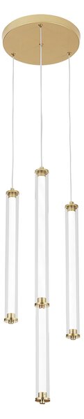 Toolight Moderné LED osvetlenie TUBE G024-4CPR zlaté