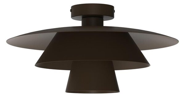 Stropné svietidlo PLATO 1xE27/15W/230V pr. 32 cm hnedé