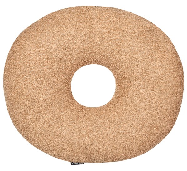Sada 2 dekoratívnych vankúšov svetlohnedá teddy čalúnenie XO dekorácie doplnky obývacia izba spálňa