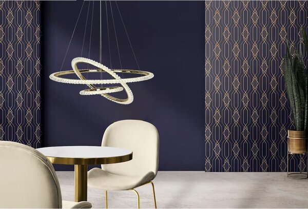 Toolight Moderné dizajnové LED osvetlenie G036-CP zlatá