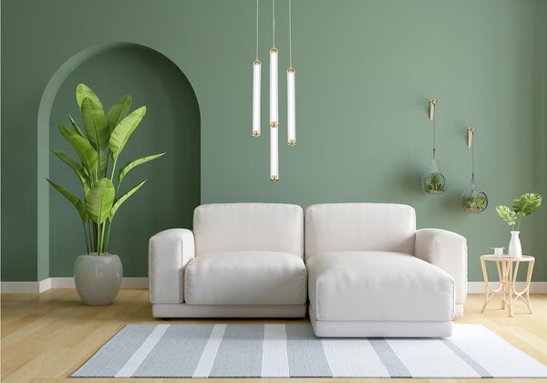 Toolight Moderné LED osvetlenie TUBE G024-4CPR zlaté